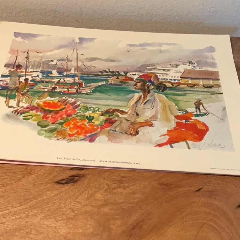 Cecile Johnson in the Bahamas